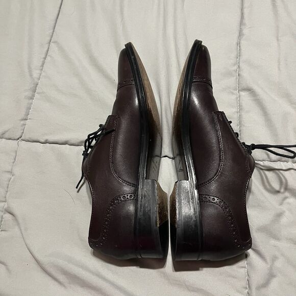 Cole Haan Jefferson Grand 2.0 Mens Size 12D Brown Classic Wingtip Oxford Shoes - Picture 7 of 10